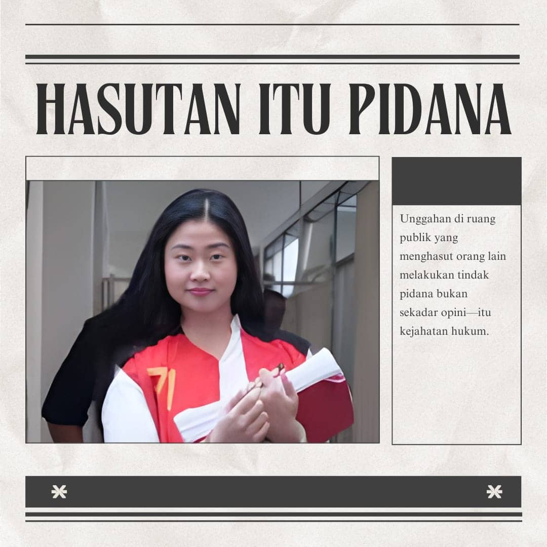 Kasus Unggahan Medsos Laras Faizati Khairunnisa, Jaksa Tuntut 1 Tahun Penjara atas Dugaan Provokasi